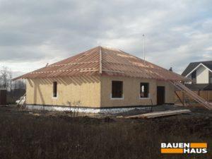 Строим дом из СИП панелей зимой в Киевской области