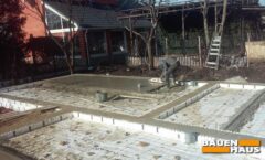 Заливка стяжки бетоном