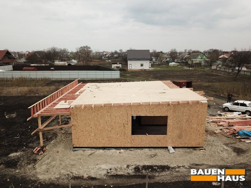 Тепловой контур дома выполнен полностью из СИП панелей