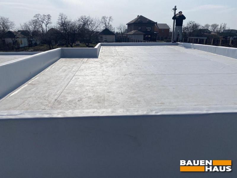 Покрытие EPDM мембраной парапетов крыши