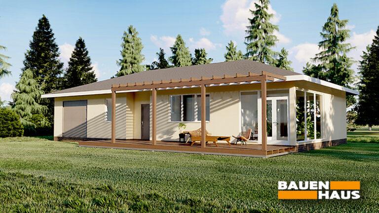 Проект одноэтажного дома с гаражом Fox House 168 Фото 1