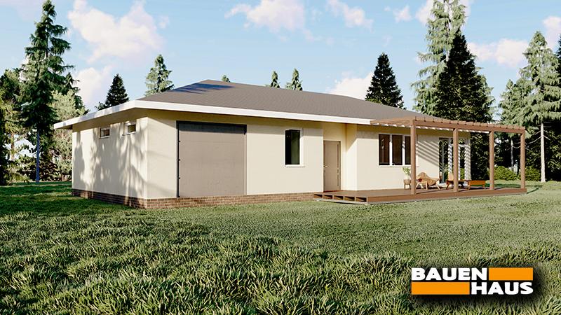 Проект одноэтажного дома с гаражом Fox House 168 Фото 3