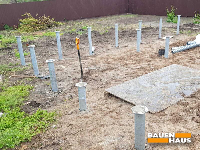 Фундамент дома на винтовых сваях Фото 6