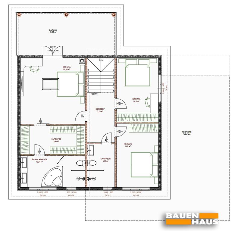 Проект Лиран – 201 План этажа 2