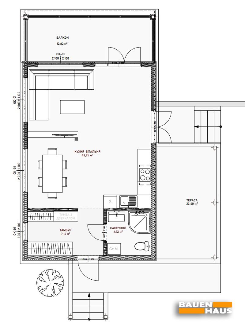 Проект Павловния – 54 Планировка