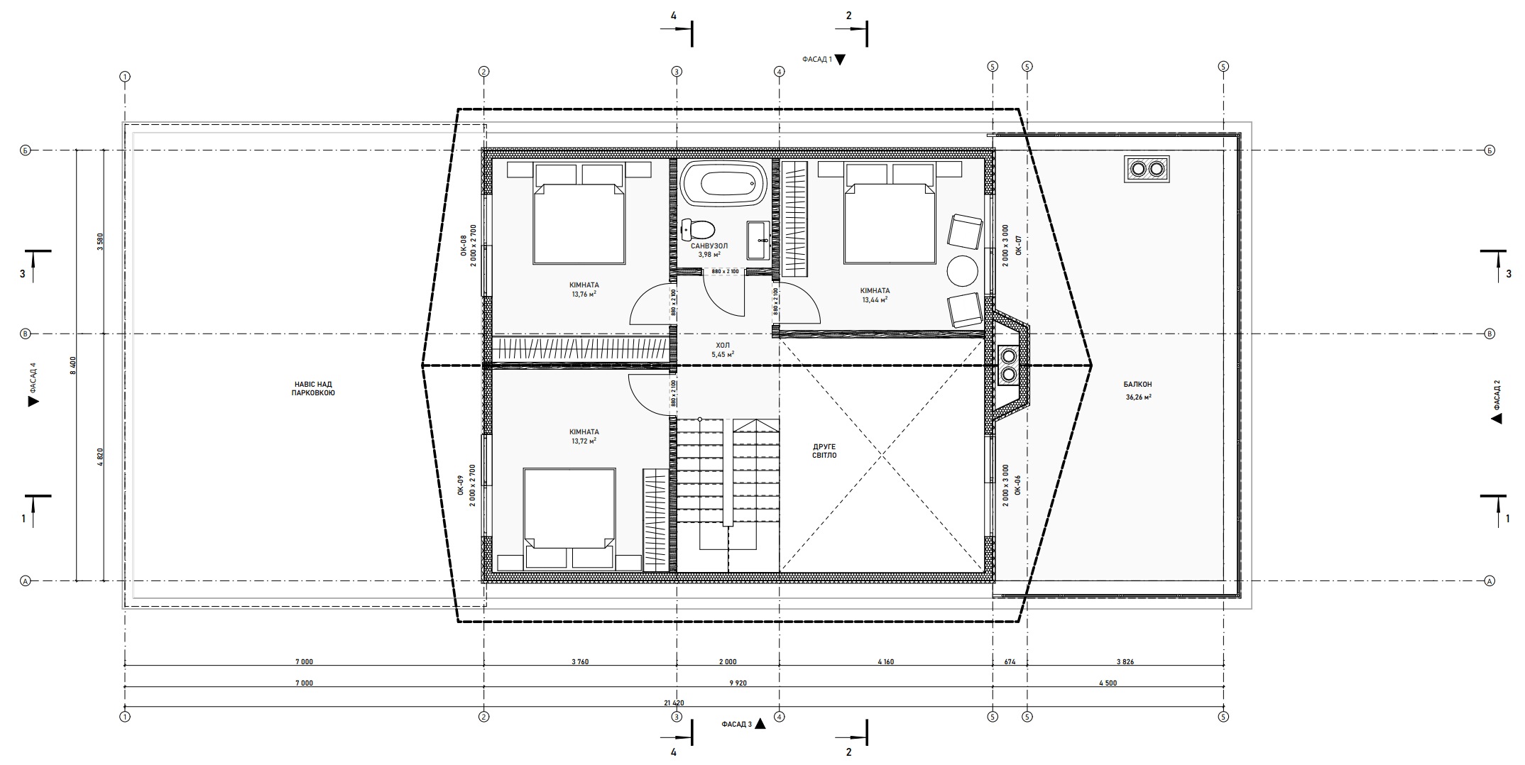 Проект Вейгела – 126 План этажа 2