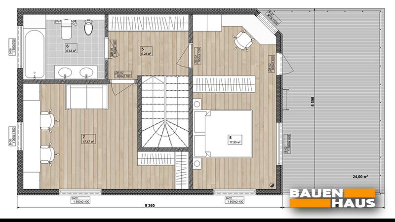 Проект Оболонь – 117 План этажа 2