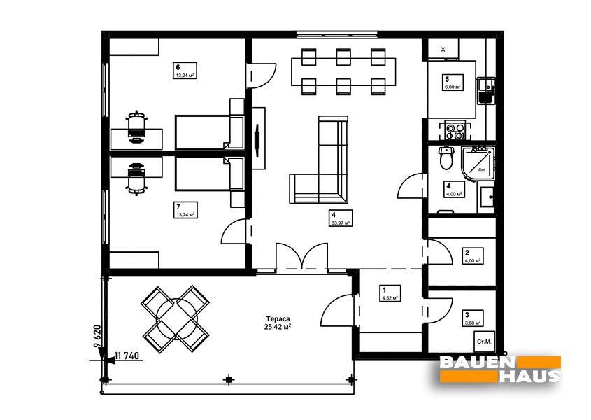 Проект Акебия – 83 Планировка