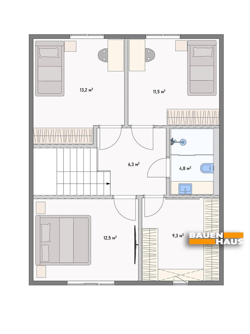 Проект Лютик – 122 План этажа 2