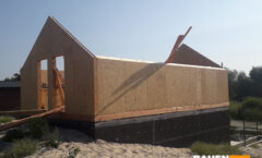 Строительство второго этажа из СИП панелей для дома в Процеве Фото 1