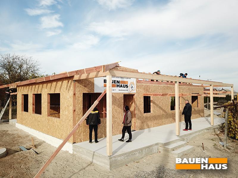 Приступили к монтажу каркасной крыши дома в Гуровщине Фото 3