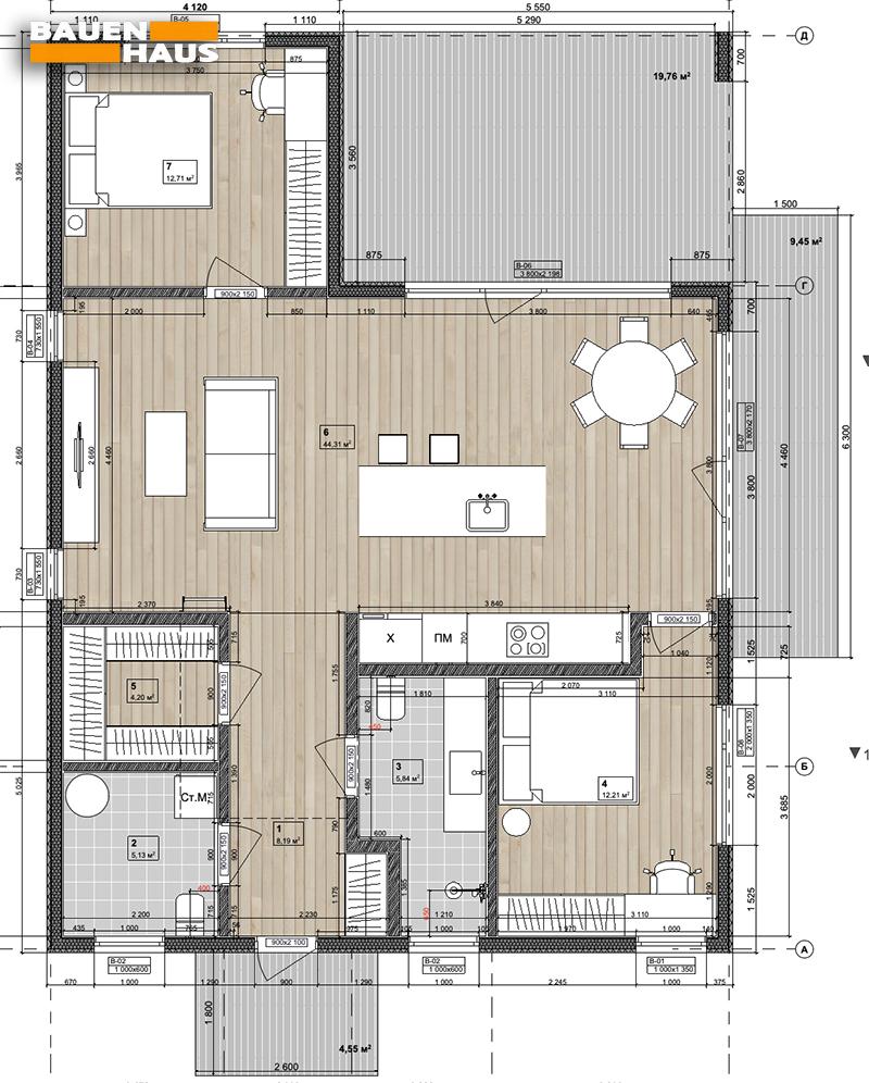 Проект Прага – 98 Планировка