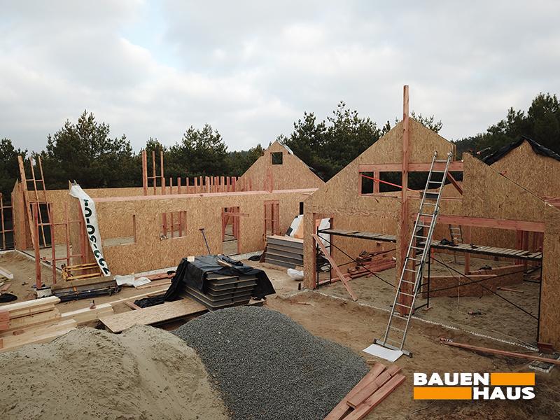 Продолжается строительство большого дома с отдельным гаражом из СИП Фото 1