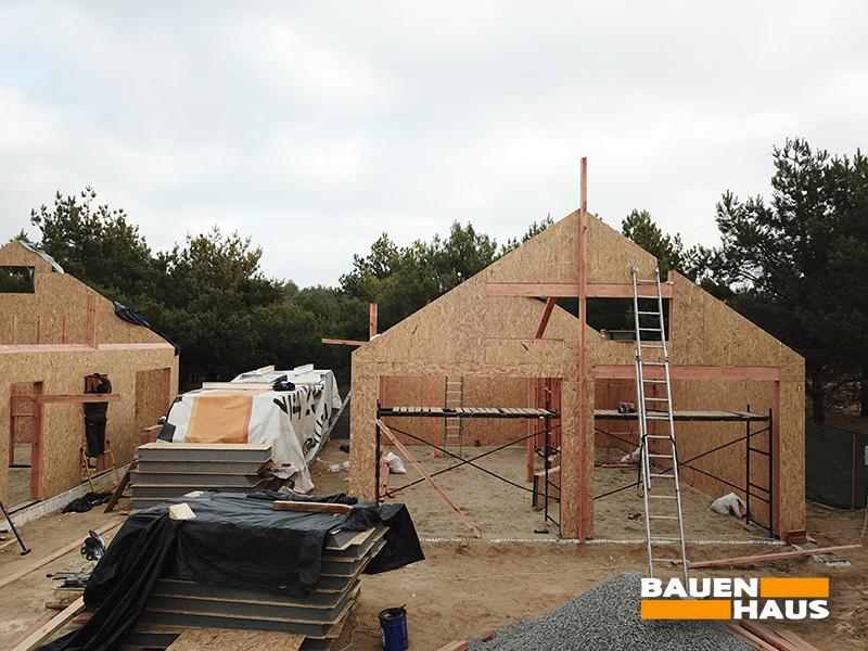 Продолжается строительство большого дома с отдельным гаражом из СИП Фото 3