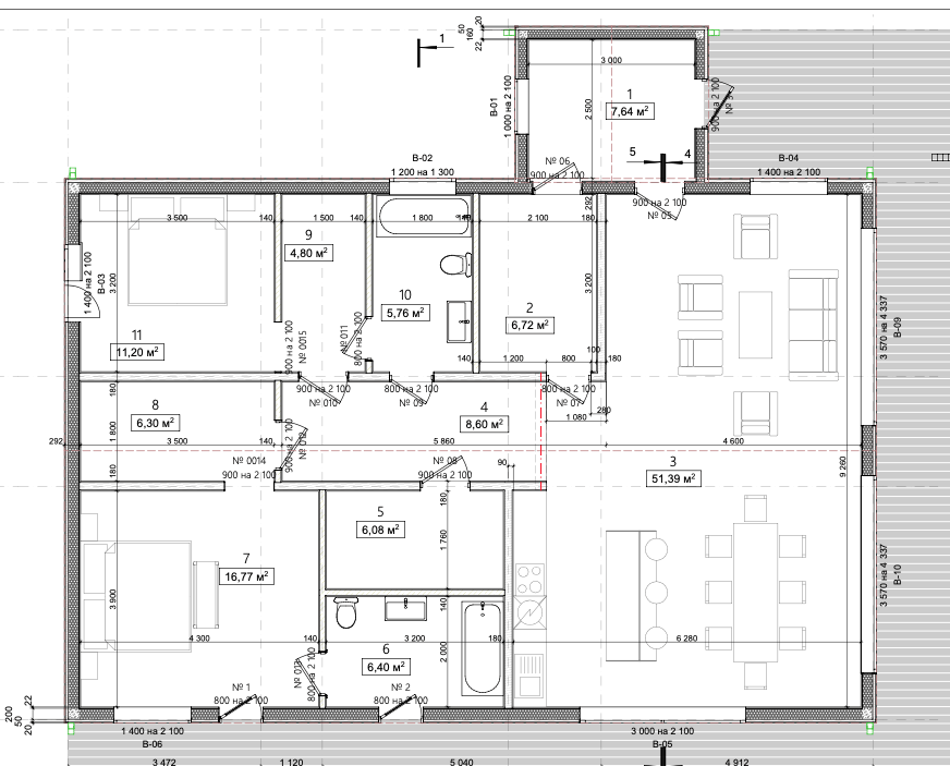 Проект Бегония – 132 Планировка