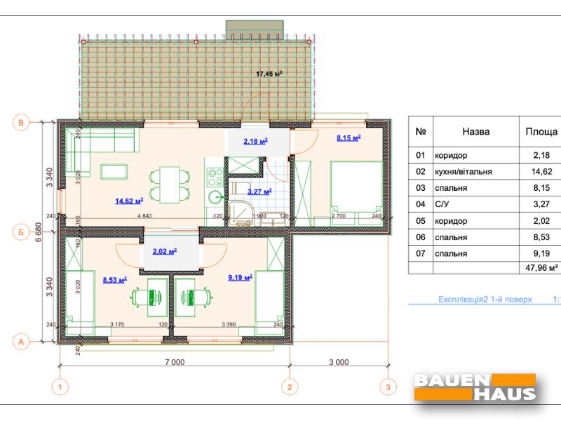 Проект Bauen Module II – 48 Планировка