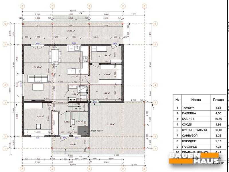 Проект Мускари – 142 Планировка этажа 1