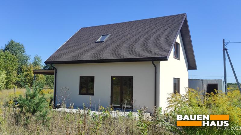 Завершили зовнішнє оздоблення мансардного будинку у Київській області Фото 1