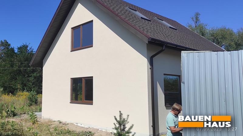 Завершили зовнішнє оздоблення мансардного будинку у Київській області Фото 4