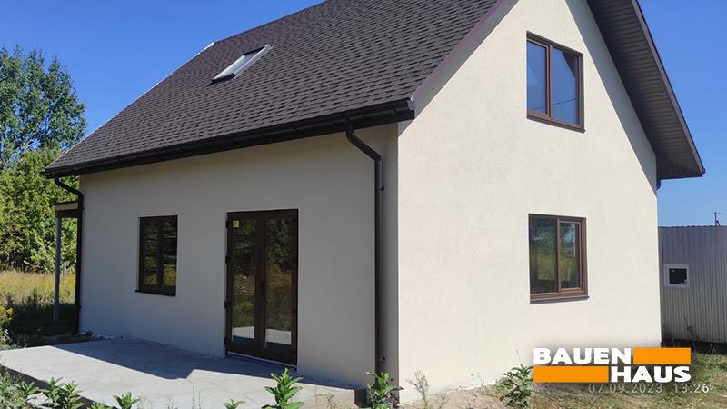 Завершили зовнішнє оздоблення мансардного будинку у Київській області Фото 5