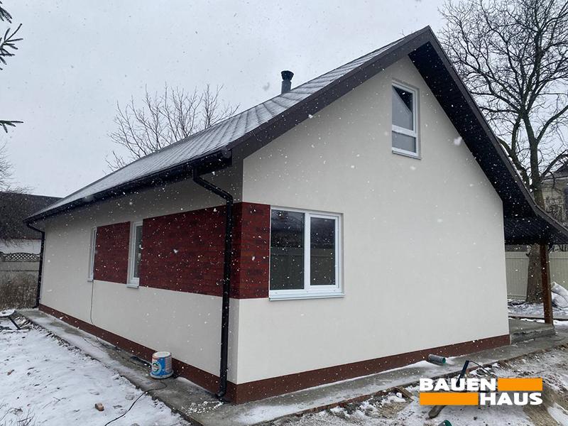 Завершили будівництво будинку у стані зі зовнішнім оздобленням у Києві Фото 12