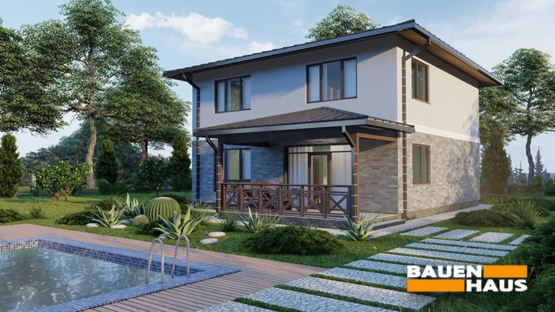 Проект Типовий будинок 158 Візуалізація 1