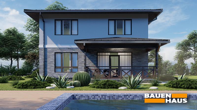 Проект Типовий будинок 158 Візуалізація 3