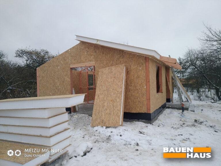 Провели монтаж одноповерхового будинку за Типовим проєктом 43 м2 Фото 3