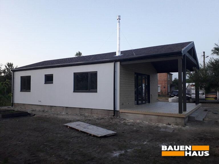 Завершили зовнішнє оздоблення барнхаусу в Полтавській області Фото 1