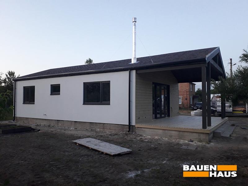 Завершили зовнішнє оздоблення барнхаусу в Полтавській області Фото 1