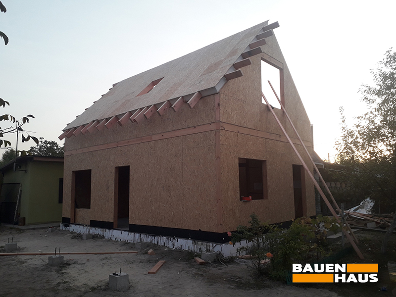 Будівництво мансардного "канадського будинку" в с. Ровжи Київської області Фото 1