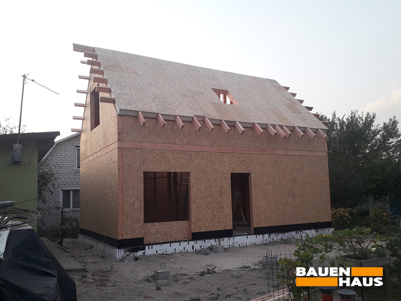 Будівництво мансардного "канадського будинку" в с. Ровжи Київської області Фото 2