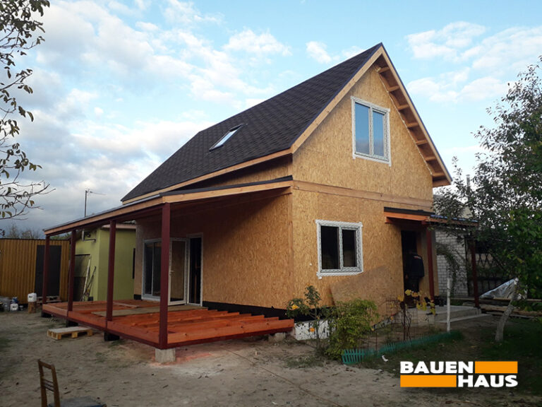 Будівництво мансардного "канадського будинку" в с. Ровжи Київської області