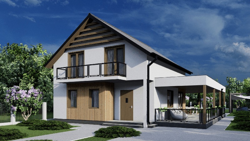 Будівництво мансардного SIP-будинку у Фастівському районі Київської області План