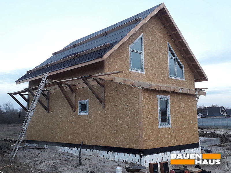 Монтаж будинку з СІП панелей 106 м2 у Київській області Фото 20