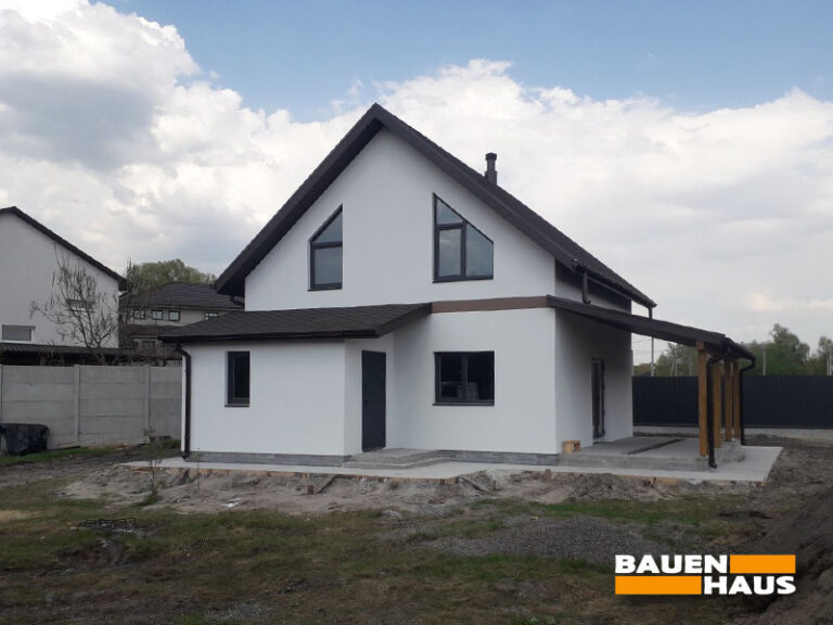 Завершили зовнішнє оздоблення мансардного СІП-будинку 106 м2 Фото 1