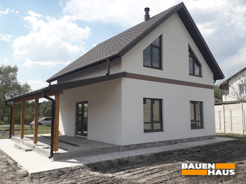 Завершили зовнішнє оздоблення мансардного СІП-будинку 106 м2 Фото 2