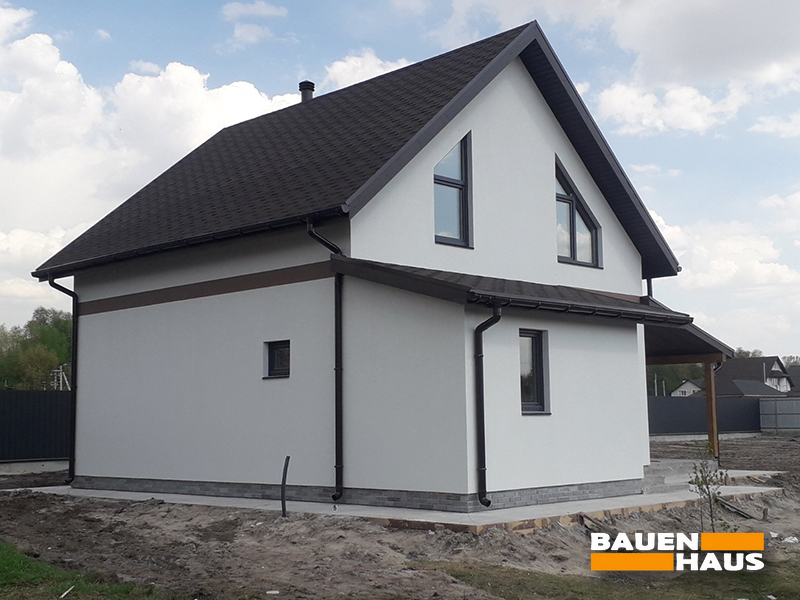 Завершили зовнішнє оздоблення мансардного СІП-будинку 106 м2 Фото 4