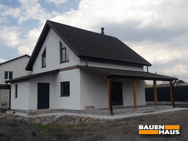 Завершили зовнішнє оздоблення мансардного СІП-будинку 106 м2 Фото 7