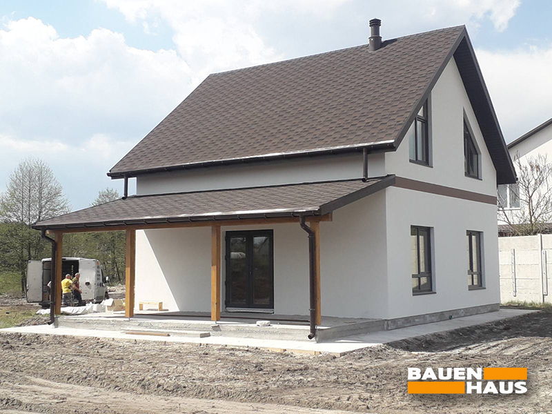 Завершили зовнішнє оздоблення мансардного СІП-будинку 106 м2 Фото 8