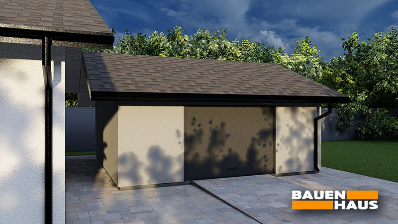 Побудували окремий гараж із СІП панелей у Київській області Візуалізація 1