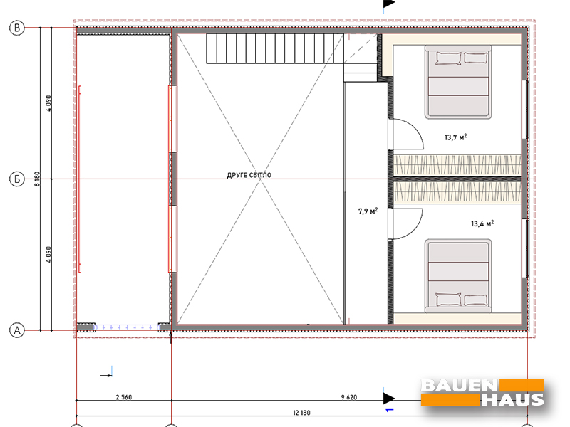 Проект Норд – 105 м2 Планування поверху 2